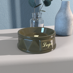 Mangiatoie per animali domestici poco profonde in ceramica Premium di lusso con marchio personalizzato - Product Image 5