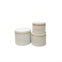 Ensemble Rond Personnalisé 3 Seau de Maintien Fleur Boîte Cadeau Fleur Boîte Seau