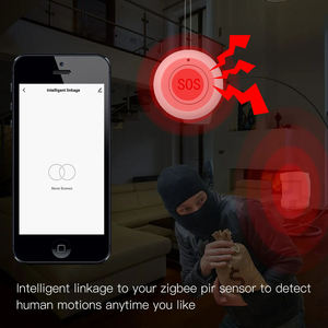 Tjda Home an ninh Hệ thống báo động SOS panice nút khẩn cấp 100 Decibel nhấp nháy ánh sáng âm thanh tiếng còi báo động maisons - Product Image 4