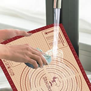 Tapis à pâtisserie en silicone alimentaire - Antidérapant, règle imprimée, sans BPA pour <span class=keywords><strong>la</strong></span> cuisson et <span class=keywords><strong>la</strong></span> cuisine - Product Image 6