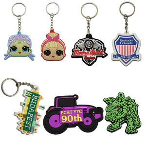 Wholesale Promotional <b>Custom</b> Logo Double Side Soft Pvc Brand Silicone Keyring Rubber Cheapest <b>Keychain</b> - Product Image 3