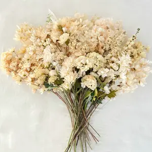 K232 Champagne Rose Chrysanthème Fleurs artificielles en soie naturelles réalistes pour le mariage de la mariée