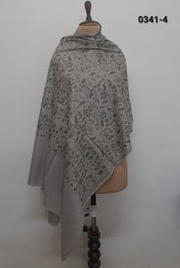 100% <b>Wool</b> With Fine Embroidery <b>Shawls</b> Or Scarf - Product Image 5