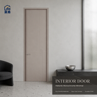 Portes Intérieures Modernes en Bois Minimalistes Sans Peinture avec Cadre pour Maison et Villa – Approvisionnement Direct Usine