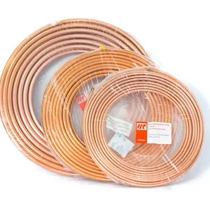 Factory Price Metal Seamless Tube straight pipe Copper Pipe OD 1/2" 3/4" Copper Round Tubes