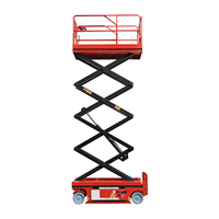 Nouvelle plateforme élévatrice à ciseaux électrique hydraulique mobile de conception flexible, fabriquée en Chine, capacité 1 tonne, usage commercial, câble de levage ABS
