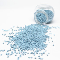 Macheda — couvre-chef en plastique, matériel vierge, teinture, couleur bleue, produit coloré