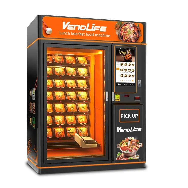 Custo-benefício Máquina De Pipoca Comercial French Fries Pizza Hot Food Full Automatic Vending Machine