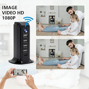 Mini Cámara Inalámbrica HD 1080P con Cargador USB y Detección de Movimiento, Diseño de Cargador USB de 5 Puertos con Mini Cámara - Product Image 6