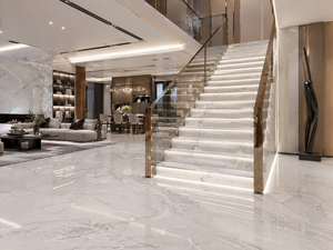 Losas y azulejos de cuarcita <span class=keywords><strong>Montblanc</strong></span> para encimeras de cocina, revestimientos de paredes, encimeras de tocador, peldaños de escaleras y azulejos para pisos - Product Image 6