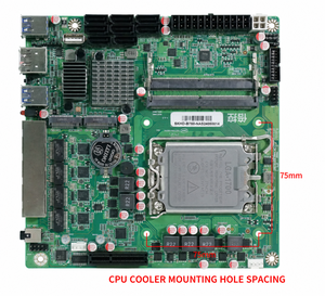 Carte mère Mini ITX B760 NAS 4 ports LAN, 8 SATA, 4 ports 2,5 GbE, Intel LGA1700, DDR5, double M.2 NVMe, pour serveur de stockage - Product Image 3