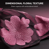 Nouvelle mode printemps été Organza dentelle écharpe légère femmes Paisley motif Pashmina châle et enveloppement