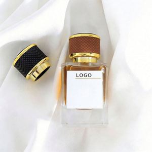 Botella de Perfume Redonda de Vidrio Negro de Lujo Personalizada con Tapa Dorada Texturizada, Ideal para Envases de Regalo de Fragancias Premium de 30ml-100ml - Product Image 1