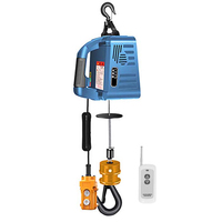 Treuil électrique portable 100kg/200kg/300kg/500kg palan de levage à câble en acier 220v/110v nouveau pour les industries de restauration