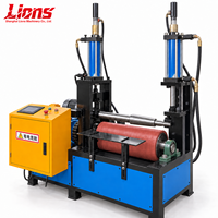 Machine à rouler la tôle en cône LIONS avec serrage hydraulique et couche de polyuréthane de 30 mm