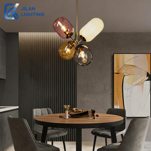 Lámpara Colgante LED de Diseño Nórdico Moderno, de Hierro y Vidrio, de Alto Brillo, para Sala de Estar y Dormitorio - Product Image 3