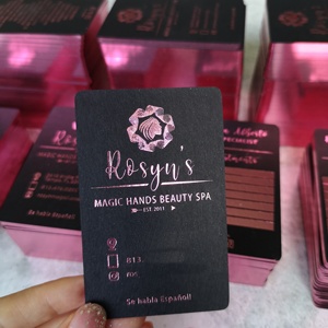 Giấy Nghệ Thuật Có Màu CMYK Pantone Giấy Nghệ Thuật Có Màu Sắc Sang Trọng Cạnh Vàng Lá 600gsm Thẻ Màu Cạnh Thẻ Kinh Doanh 4c + 4c - Product Image 5