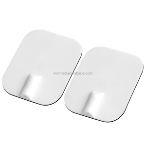 Elettrodi in Gel di Gomma Spesso e Durevole 4x6cm, Cuscinetti in Silicone con Foro di Inserimento da 2,0mm, Elettrodi Adesivi Conduttivi in Silicone - Product Image 2