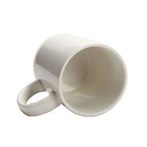Taza de Cerámica Blanca Simple con Logotipo Impreso para Café, Té, Agua, Latte, Venta al Por Mayor de Fábrica - Product Image 5