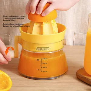 Exprimidor manual de frutas para el hogar, exprimidor manual pequeño de naranjas y limones, separador de residuos de frutas, 1 ud. - Product Image 3