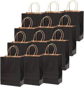Sacs en papier biodégradables personnalisés pour le shopping, emballages cadeaux, sacs en papier kraft brun - Product Image 4