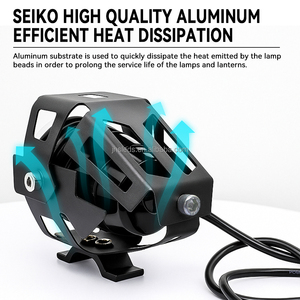 Faro Delantero LED para Motocicleta Lelanpu de Alta Calidad, Resistente al Agua IP67, 30W 1000LM, Luces de Punto, Mini Láser <span class=keywords><strong>U7</strong></span>, Lámpara de Conducción para Moto - Product Image 5