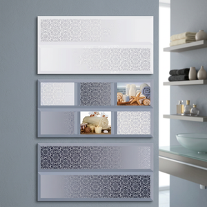 Carreaux muraux décoratifs blancs pour cuisine, fabriqués en Chine, 12x24 300x600mm, carreaux en céramique émaillés numériques pour usage intérieur - Product Image 4