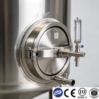 Cuve de Fermentation de Yaourt 100L 200L 300L en Acier Inoxydable 304, Qualité Alimentaire, Idéale pour les Start-ups