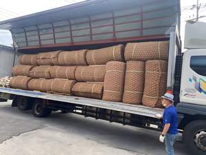 Vietnam Brand Eco-Friendly Bio-degradable High Standard Coir <b>Mats</b> Hand-Woven Coconut Fiber Rolls Geometric Classic Style Door - Product Image 6