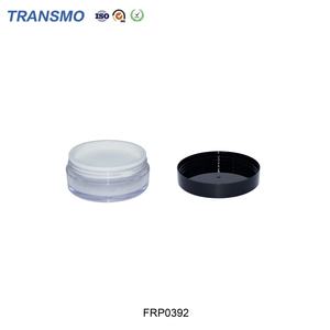 High-end Easy Use Round Powder case With Private logo <b>Makeup</b> <b>Box</b> Transparent Empty Loose Powder Jar With Sifter - Product Image 4