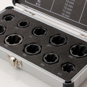 Hot Sale 10pcs Damaged Bolt Nut Screw Remover Extractor Removal Set Nut Removal Socket <b>Tool</b> <b>Threading</b> Hand - Product Image 6