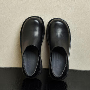 Envío Directo, Nuevos Zapatos Casuales de Cuero para Hombre, Minimalistas, con Punta Redonda, Suela Gruesa de 6 cm, Tacón Convertible de 2 en 1 para Aumentar la Altura - Product Image 2