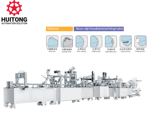 Lini produksi otomatis <span class=keywords><strong>N95</strong></span> KN95 masker sekali pakai mesin pembuat masker debu Respirator - Product Image 3