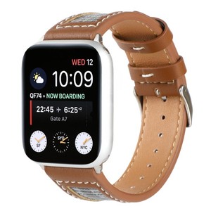 Bracelet en cuir de toile de fenêtre à carreaux pour bracelet de montre <span class=keywords><strong>Apple</strong></span> 38/40mm - Product Image 6