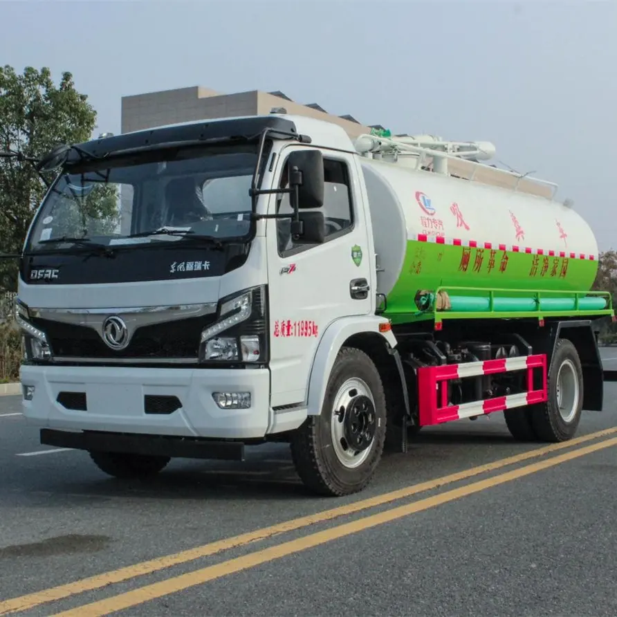 شاحنة بمصرف مياه صرفة بحجم 5 متر مكعب، شاحنة نفايات مستعملة مع شاحنة من الكربون الصلب عالية القوة