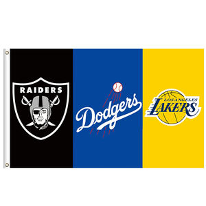 Drapeau de football NFL personnalisé 3x5 pieds en <span class=keywords><strong>vente</strong></span> chaude avec les derniers designs, drapeaux des Raiders de Las Vegas - Product Image 5