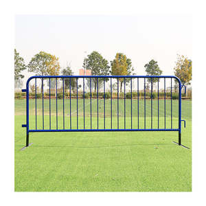 กำแพงกั้นฝูงชนเคลือบผงแบบแข็งแรงสำหรับกั้นจราจรรั้วชั่วคราว - Product Image 4