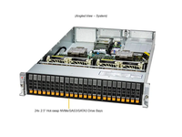 Serveur en rack 2U SYS-221H-TN24R, double processeur Intel Xeon Scalable LGA-4677, 32 DIMM, 8 To DDR5 RECC, PCIe 5.0 NVMe, serveur de virtualisation et d'IA