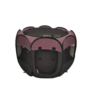 بيع بالجملة أكسفورد أسلاك الفولاذ الحيوانات الأليفة خيمة بسيطة مثمنة سياج قفص القطط داخلي خارجي قابل للطي سحاب بيت بيت القط المعزول - Product Image 1