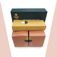 Top Fashion 3 pouces de haut cône thé chauffe-plat pas cher bougie boîte noir argent intelligent sort durable pliant papier gaufrage dossiers