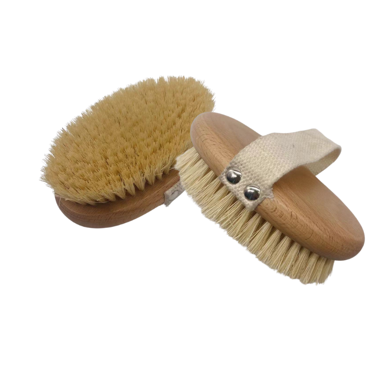 Naturally Soft Sisal Bath Brush Wet and Dry Body Brush Exfoliating Dead Skin Remove Smooths Cellulite Promote Blood Flow