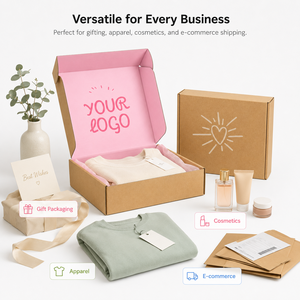 Cajas de Cartón Kraft de Doble Color, Plegables, Corrugadas, Reciclables, Ecológicas, con Logotipo Personalizado, Suministro al por Mayor - Product Image 4