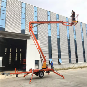 Highrise 16M 18M 20M Telescopische Aanhangwagen Gemonteerde Giek Lift Hoogwerker Hoogwerker <span class=keywords><strong>Platform</strong></span> Spider Trailer Lift - Product Image 3