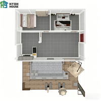 Maison préfabriquée en conteneur d'acier extensible sur mesure de 20 pieds, 40 pieds, 30 pieds, villa de luxe portable à 2-5 chambres en panneaux sandwich