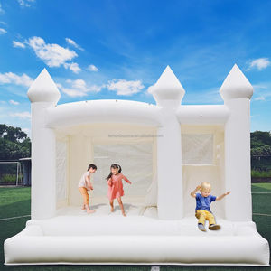 13FTx13FT 100% PVC blanc gonflable maison de rebond mariage, <span class=keywords><strong>anniversaire</strong></span> rebond maison château <span class=keywords><strong>trampoline</strong></span> pour fête entreprise <span class=keywords><strong>location</strong></span> - Product Image 3