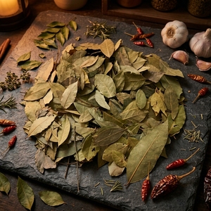 Daun Salam Utuh Alami Murni Berkualitas Tinggi, Kering, Grade Makanan, Bumbu Rempah