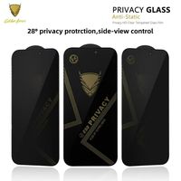 OG ESD 28 °   Protection d'écran en verre trempé anti-espion pour iPhone 14 15 16 17 18 Pro XR