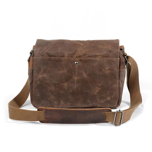 กระเป๋าสะพายข้างผ้าใบแคนวาสแบบย้อนยุคเคสผ้าใบแคนวาสสำหรับกล้อง Canon Sony สไตล์ย้อนยุค - Product Image 5