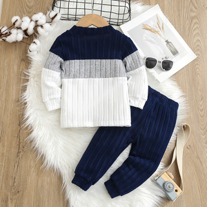 Costume décontracté automne-hiver pour bébés garçons, veste à manches longues et pantalon côtelé, tendance élégante pour les jeunes enfants - Product Image 2