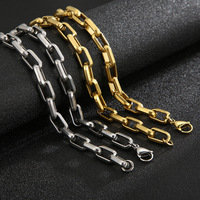 Collier et bracelet unisexe RH, géométriques, personnalisés, CLASSIQUE, plaqué or 18 carats, en acier inoxydable, bijoux de mode, vente en gros